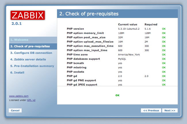 Zabbix installer.